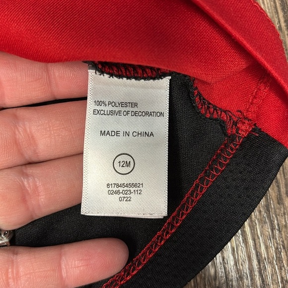 Jordan Kids Red and Black Tank Top and Shorts Set size 12 months - Picture 8 of 10